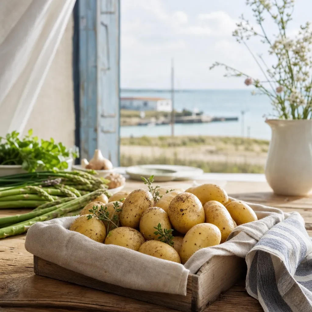 Illustration de l'article Quand j’attends les pommes de terre de l’île de Ré pour cuisiner simple et juste
