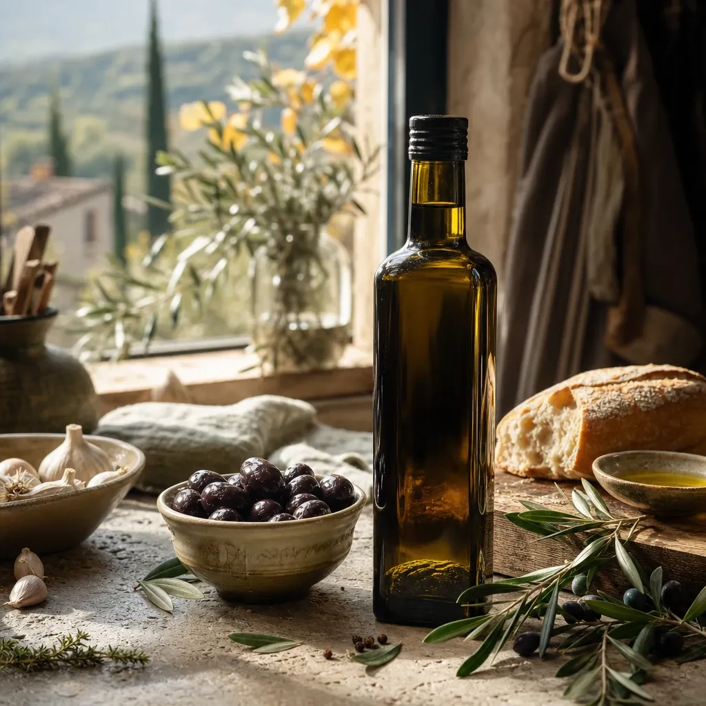 Illustration de l'article L’huile d’olive de Nyons, celle que j’aime garder sous la main toute l’année