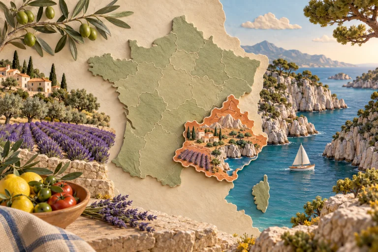 Illustration of Provence-Alpes-Cote d Azur