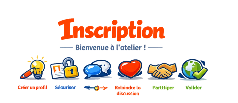 Illustration de la page d'inscription